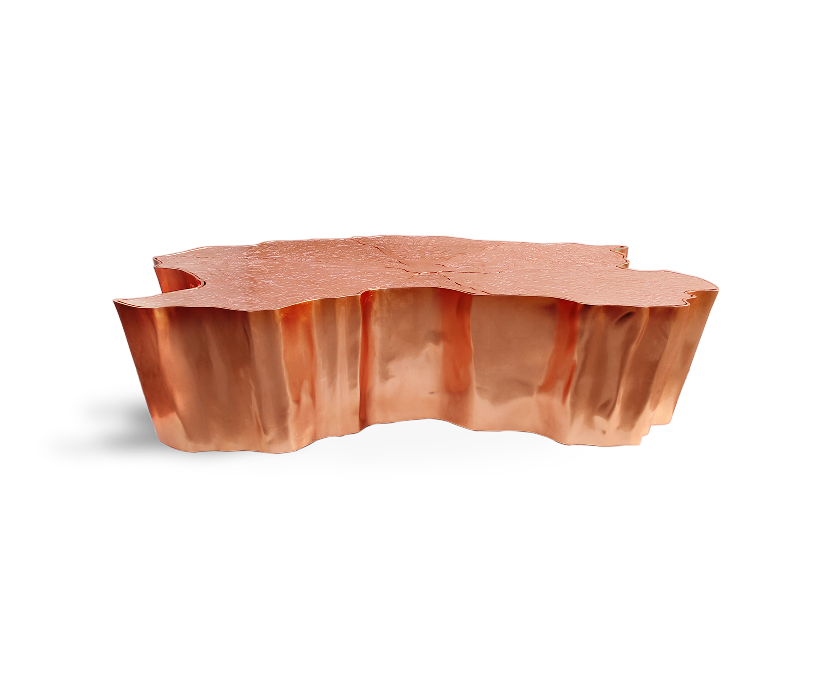 Paradise Kupfer‑Couchtisch | Dimensions: B 138 x T 95 x H 36 cm