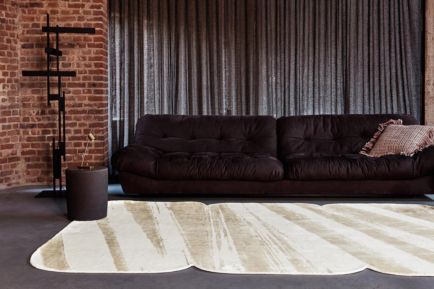 Lightbeam Creme Teppich | Größe: 300 x 400 cm