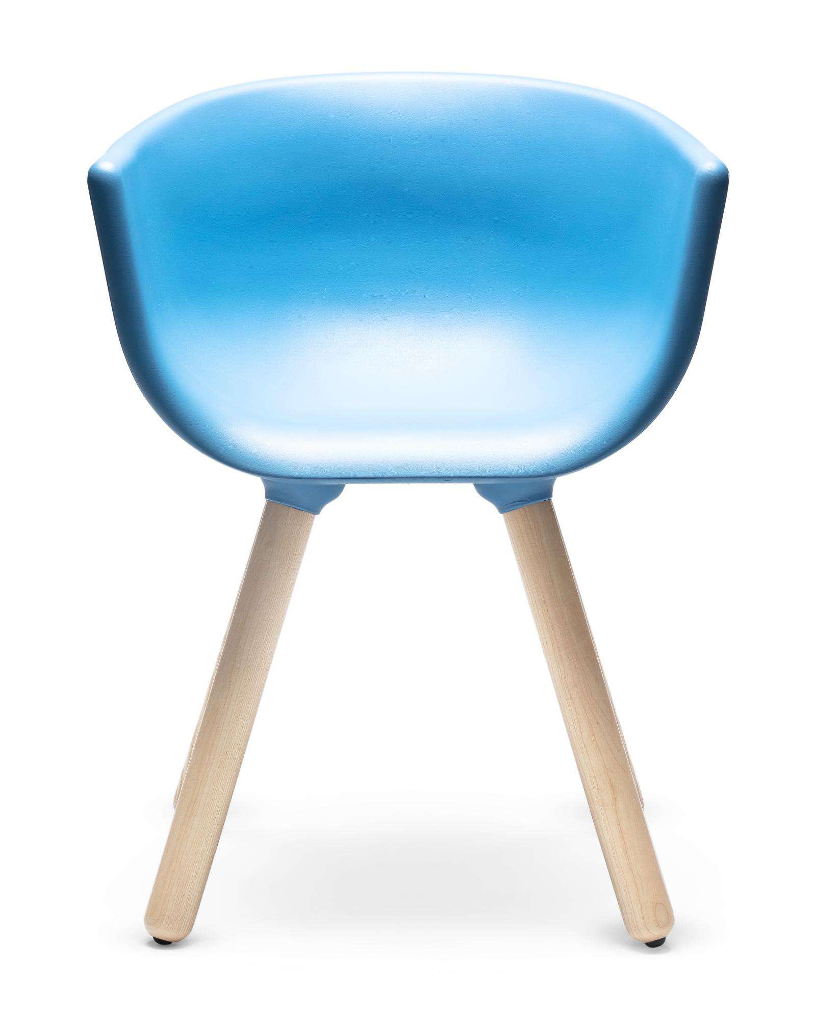 Tulip S Blauer Stuhl
