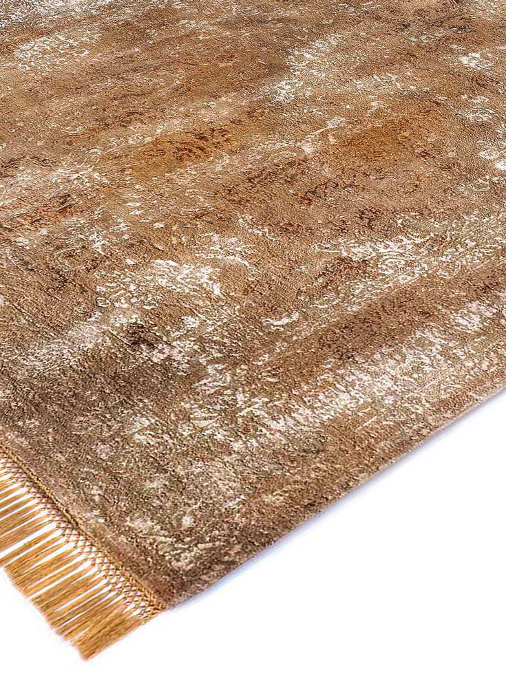 ZeroPile Ex Tiefviolett auf Beige‑Mix Teppich | Größe: 365 x 457 cm