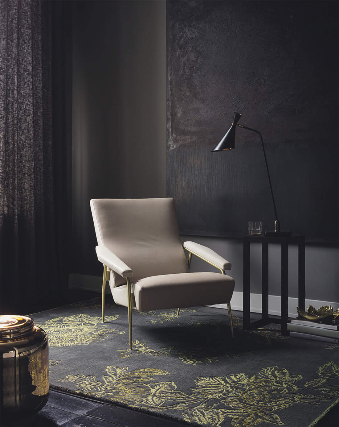 Tonquin Charcoal 37005 Teppich | Größe: 250 x 350 cm