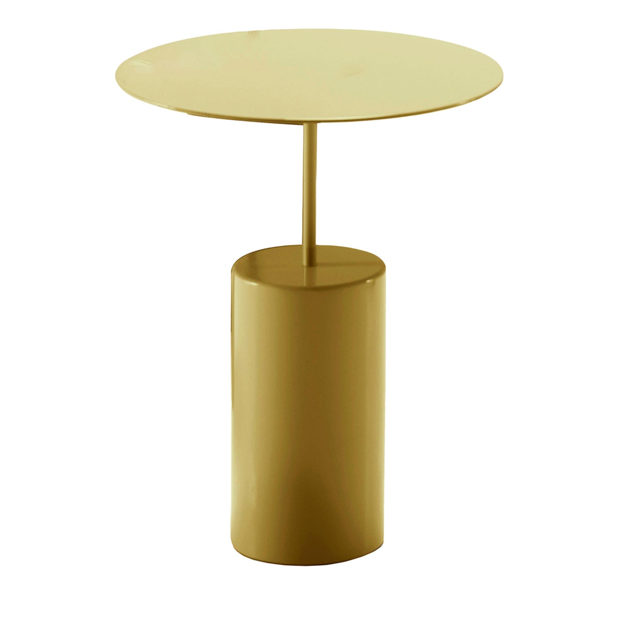 Cocktail Rund gelber Beistelltisch
