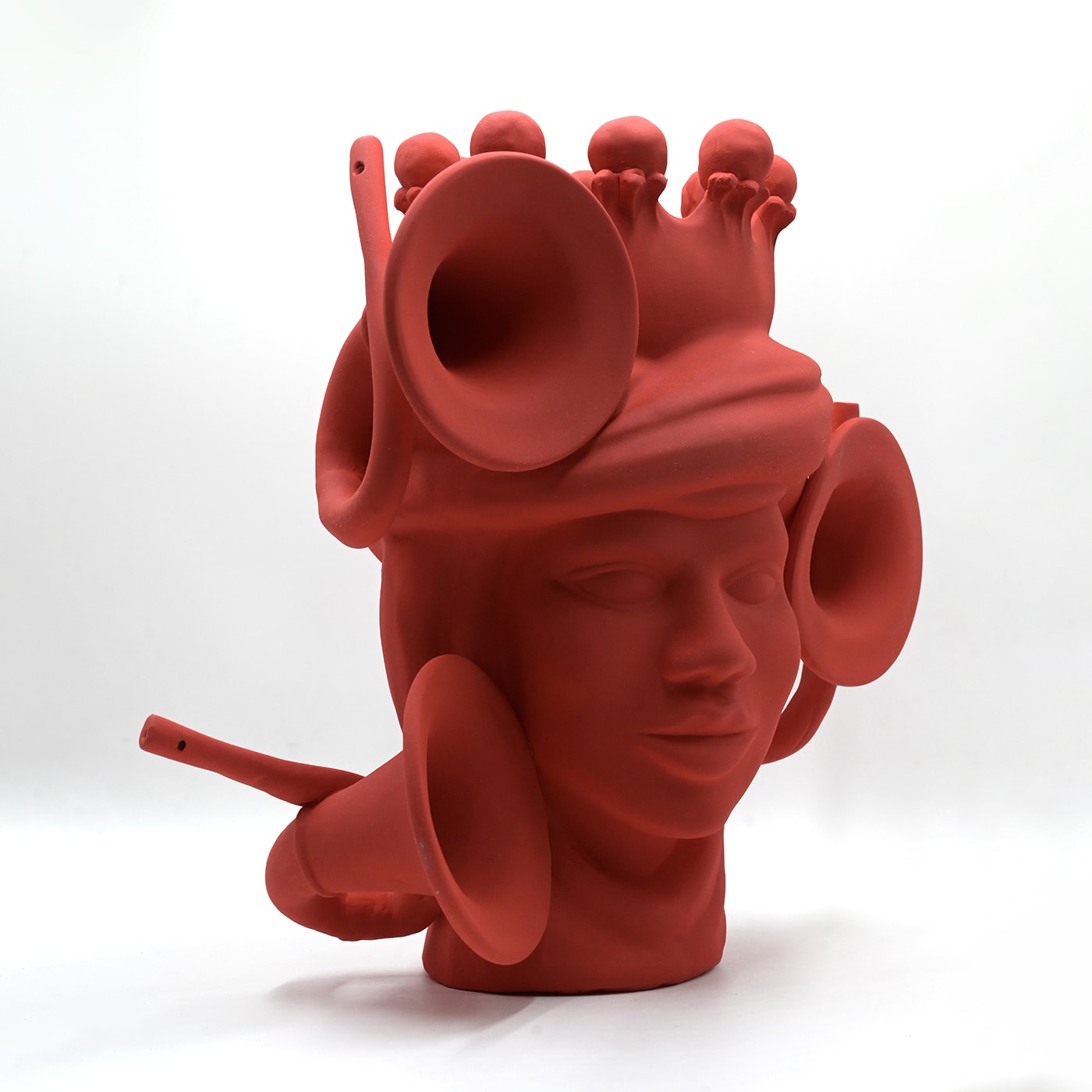 Maure‑Kopf handgefertigte Skulptur