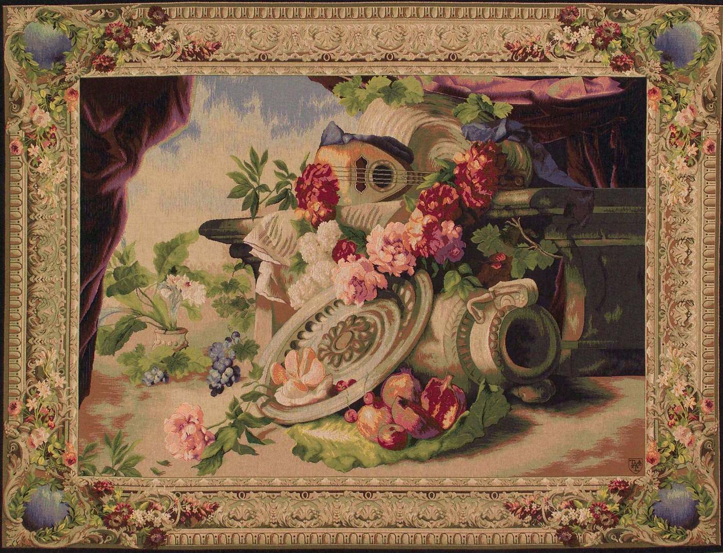 Mandoline Wandteppich | Größe: 85 × 110 cm