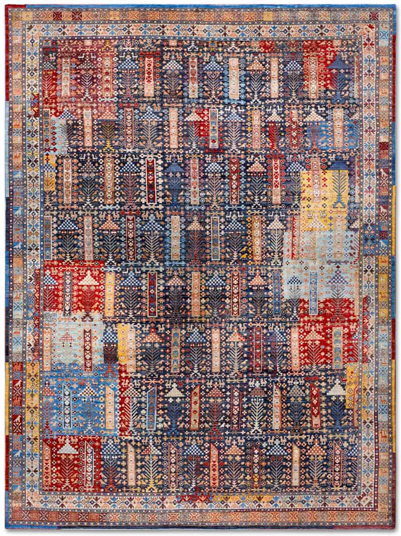 Soul Joyful Color auf Dunkelblau Teppich | Größe: 140 x 210 cm