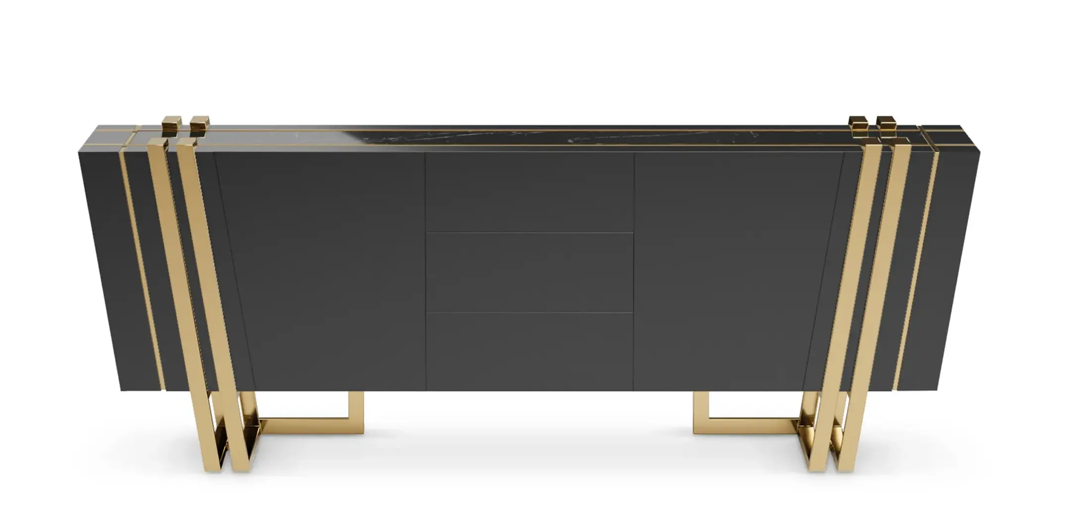 Ascend Schwarzes Sideboard