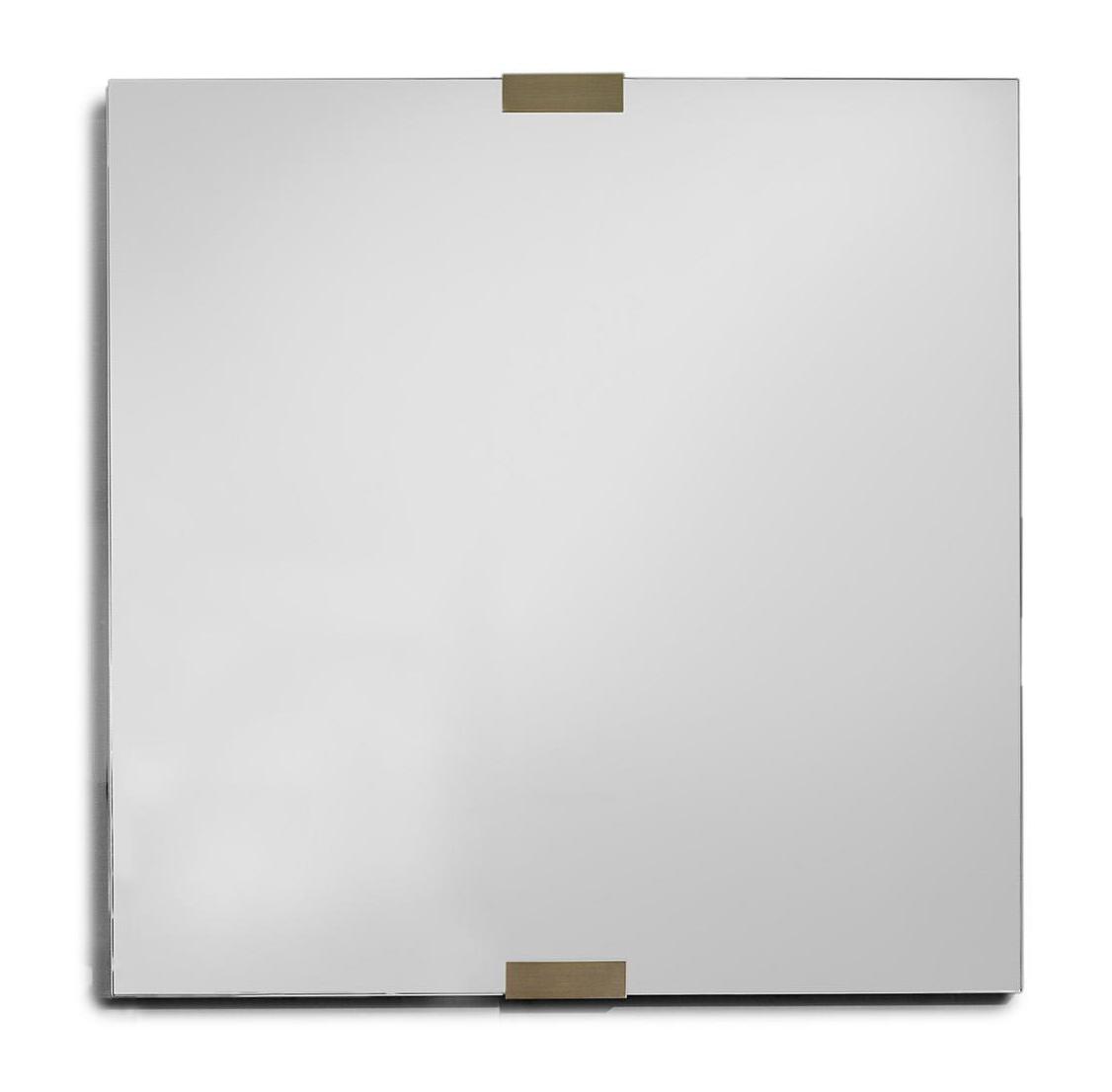 Bronze‑besetzter Leder Elegance Spiegel