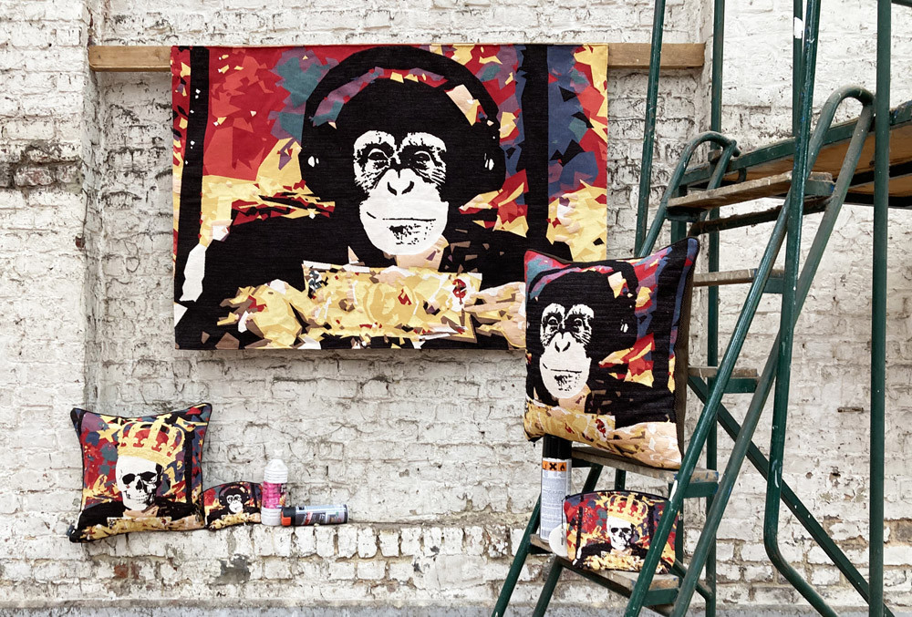 NY‑Street‑Art Wandteppich