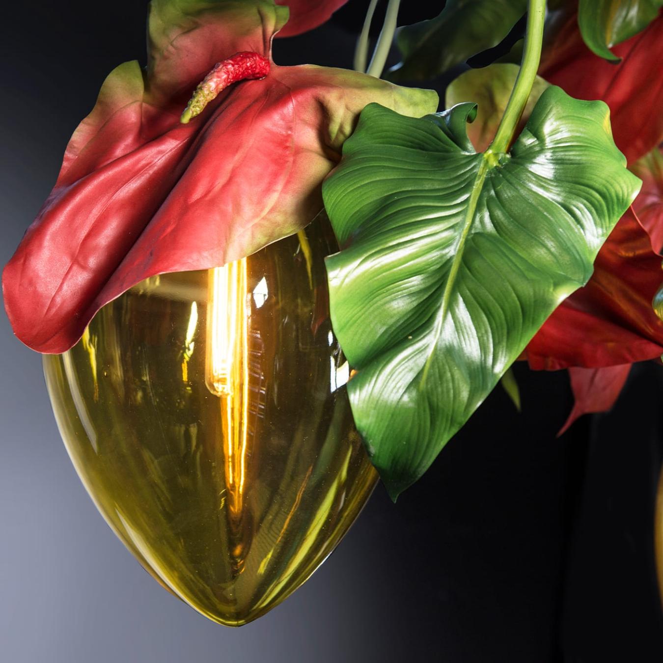 Anthurium Dark Kronleuchter