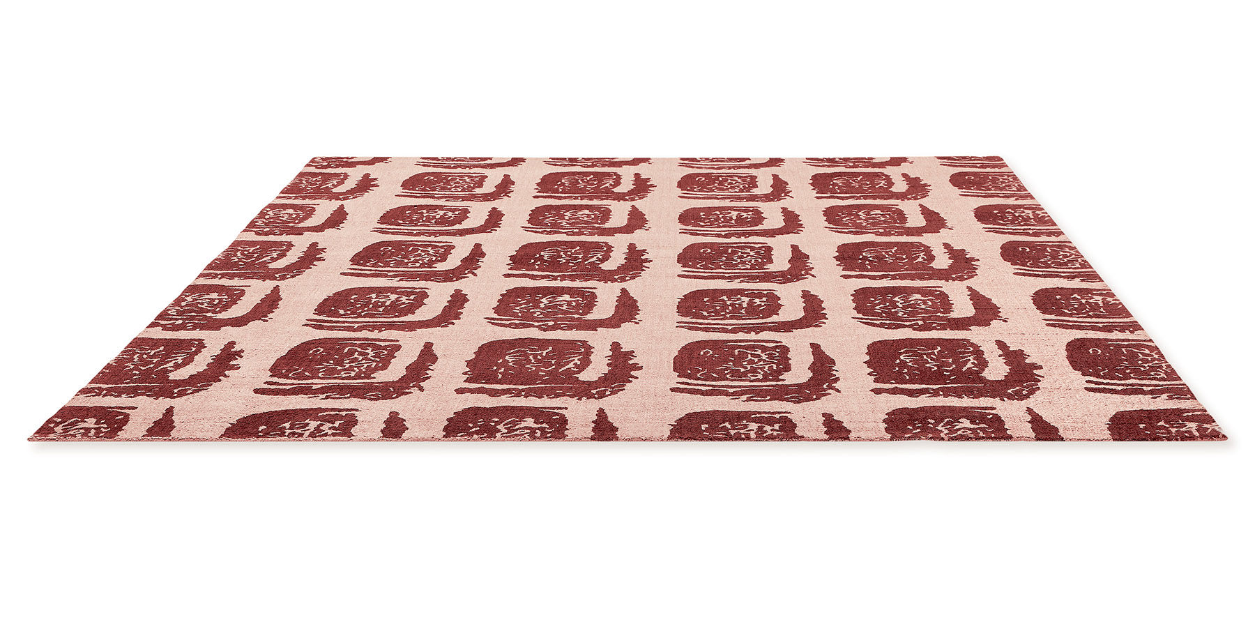 Woodblock Red 163003 Teppich | Größe: 250 x 350 cm