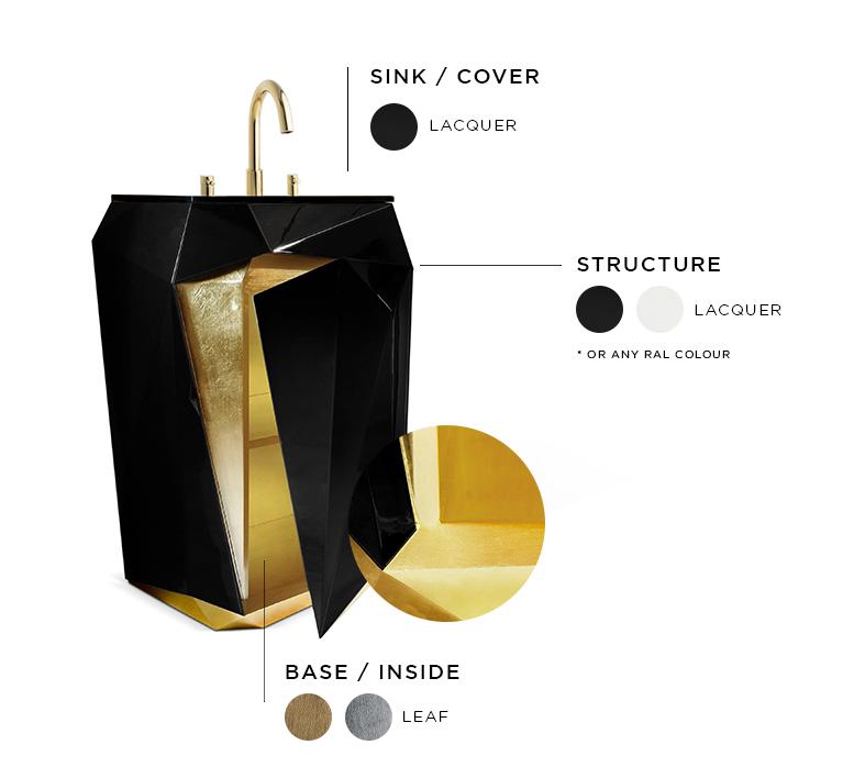 Edelstein Standwaschbecken