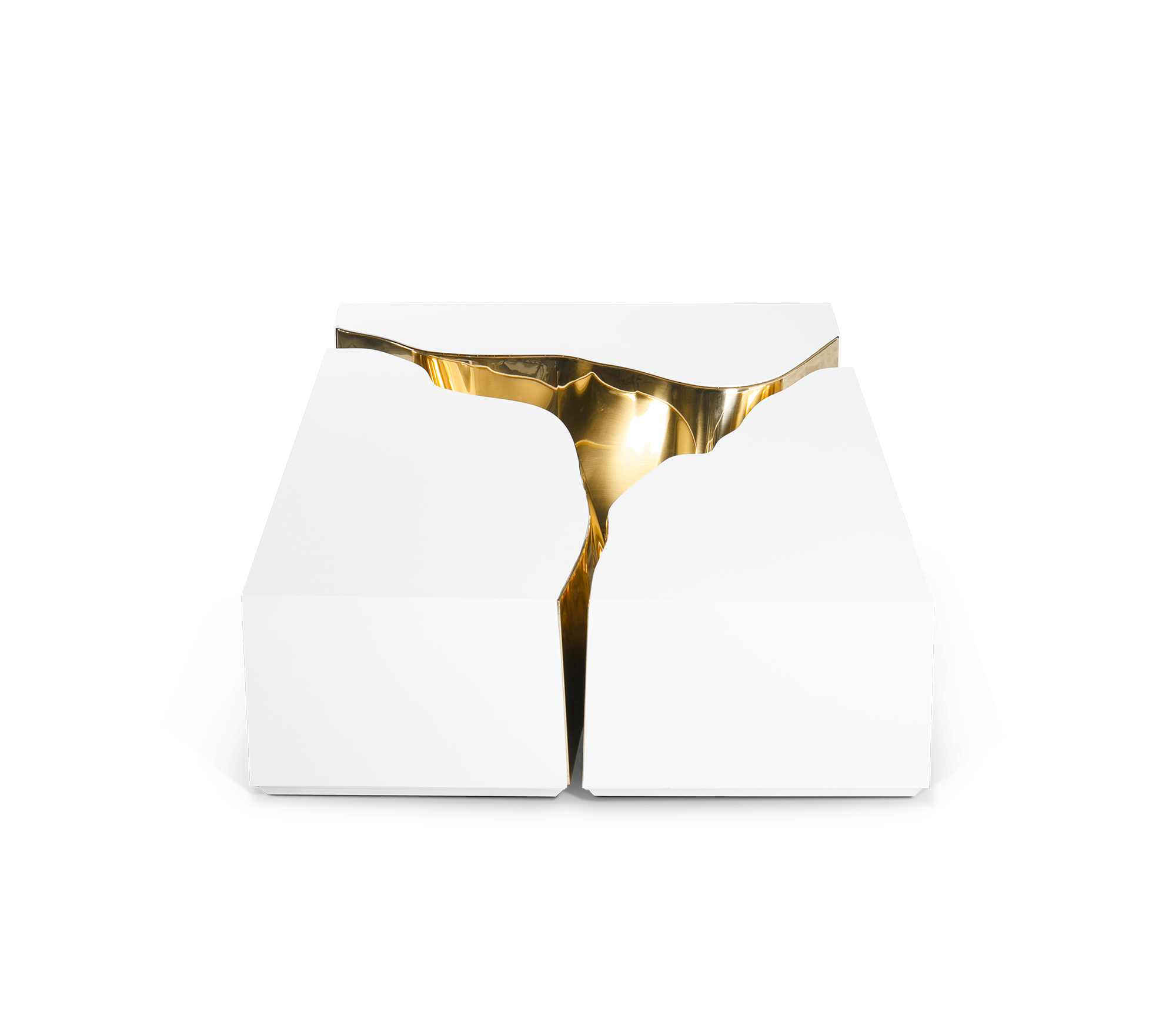 Fissure Weißer Couchtisch