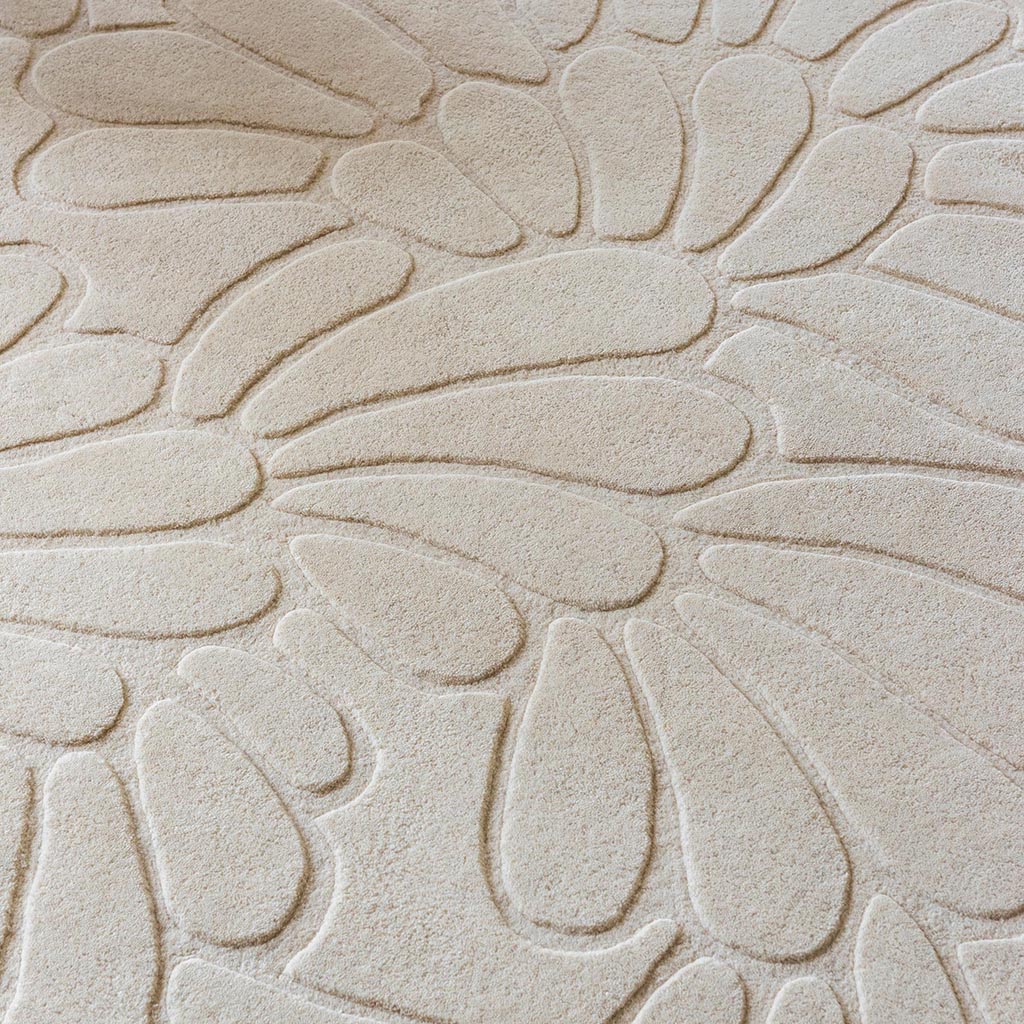 Coleby Petals Ivory Cream Teppich | Größe: 250 x 350 cm