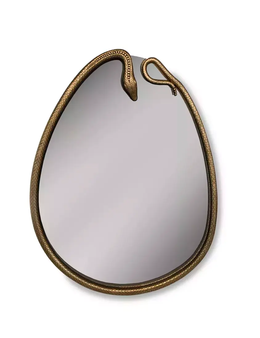 Serpentine Birnen‑Spiegel