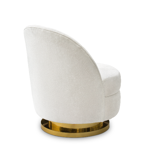 Galen Weißes Einzelsofa