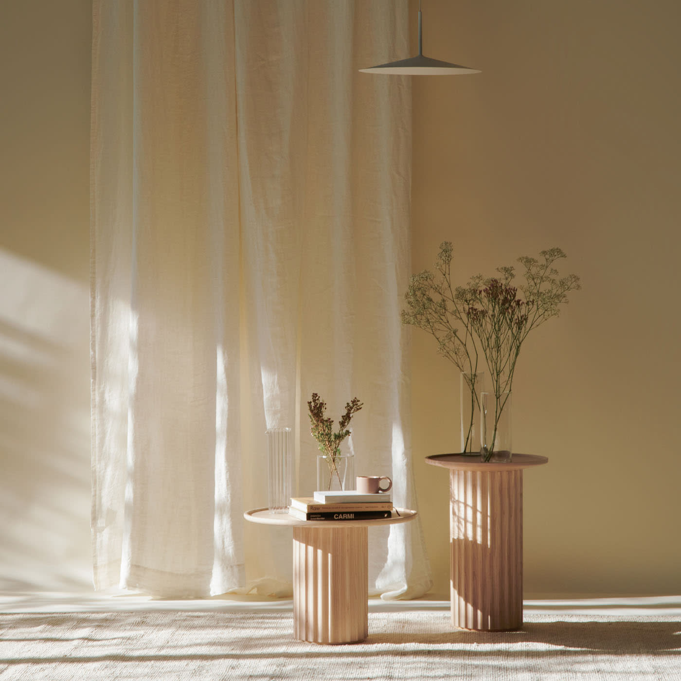 Capitello Natural Ash Couchtisch | Dimensions: Ø 55 cm