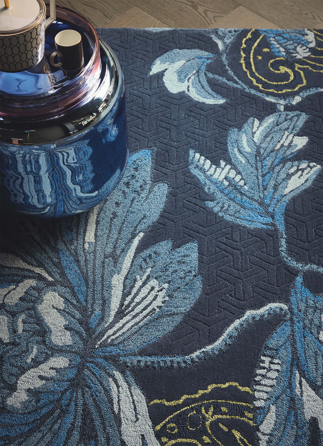 Fable Floral Blue 37508 Teppich | Größe: 170 x 240 cm