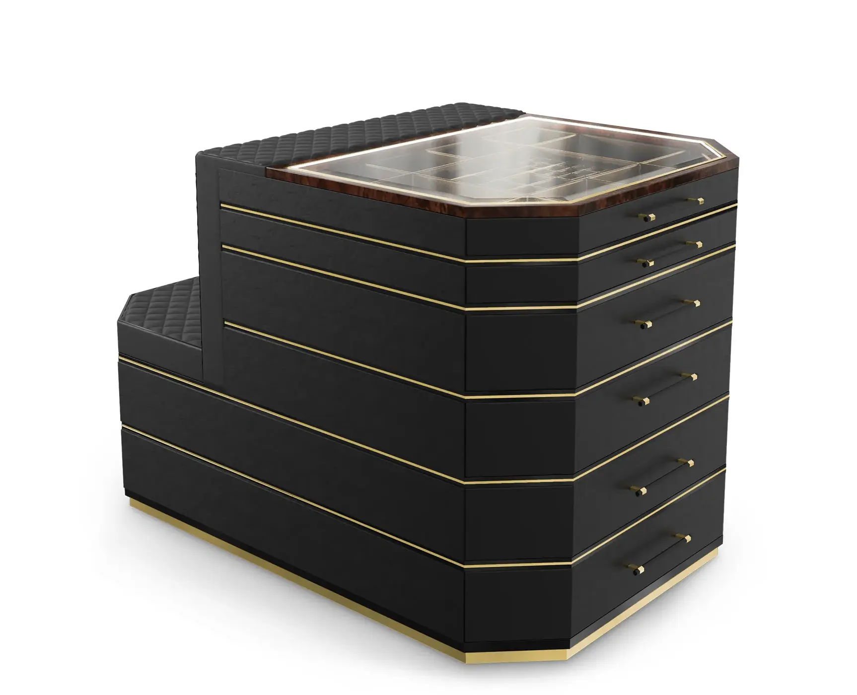 Cadence Schwarze Insel‑Schrank