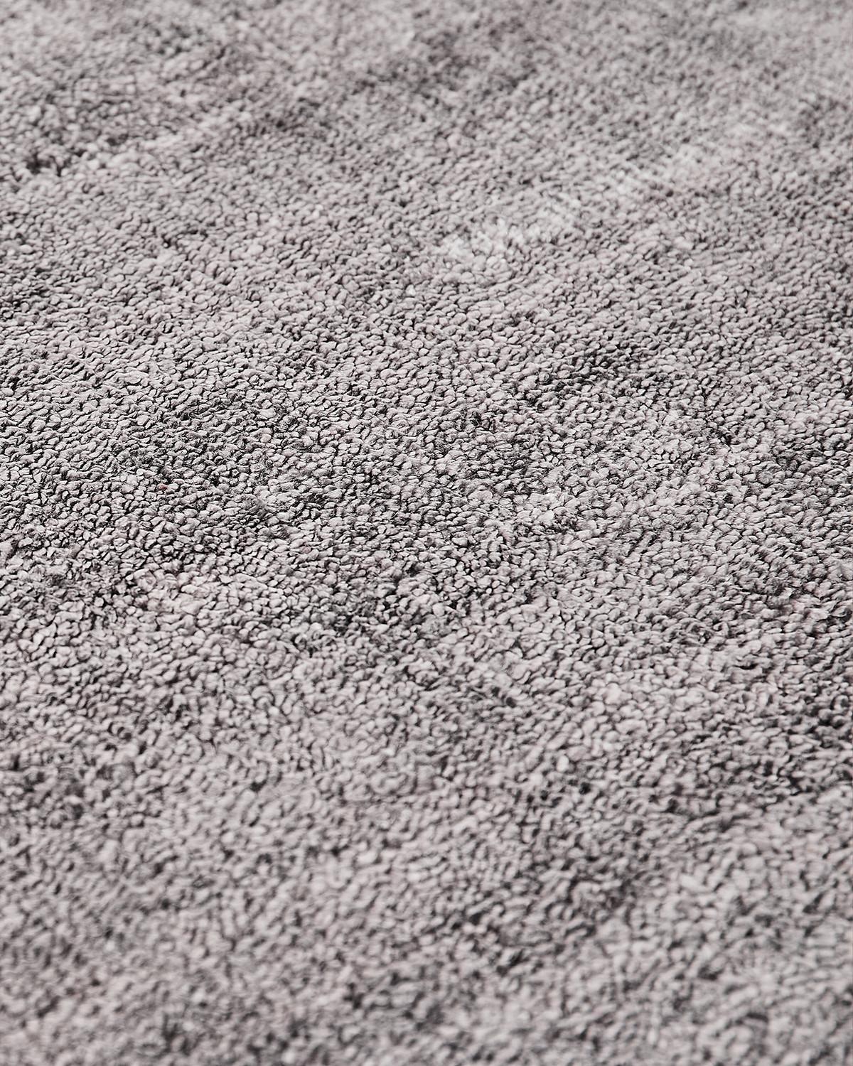 Runder Silber Bambusseide Teppich | Größe: Ø 300 cm