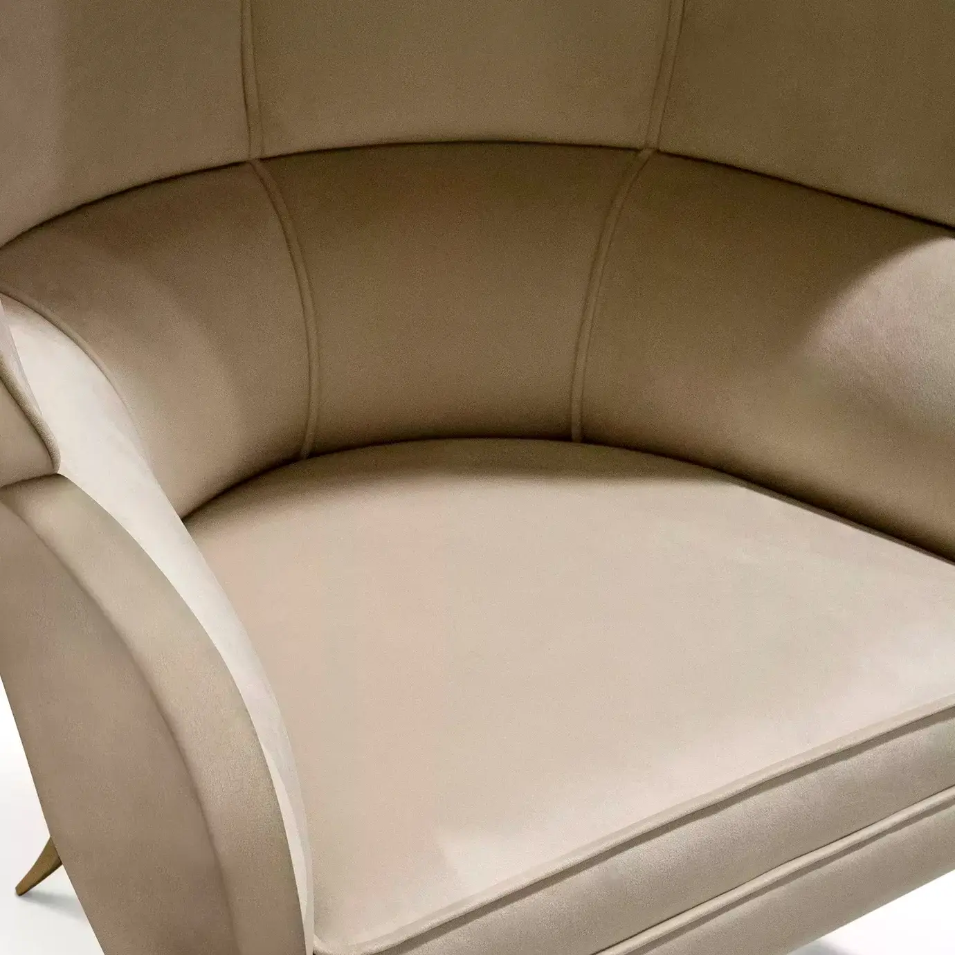 Draperie Liegesessel mit Stofflehne