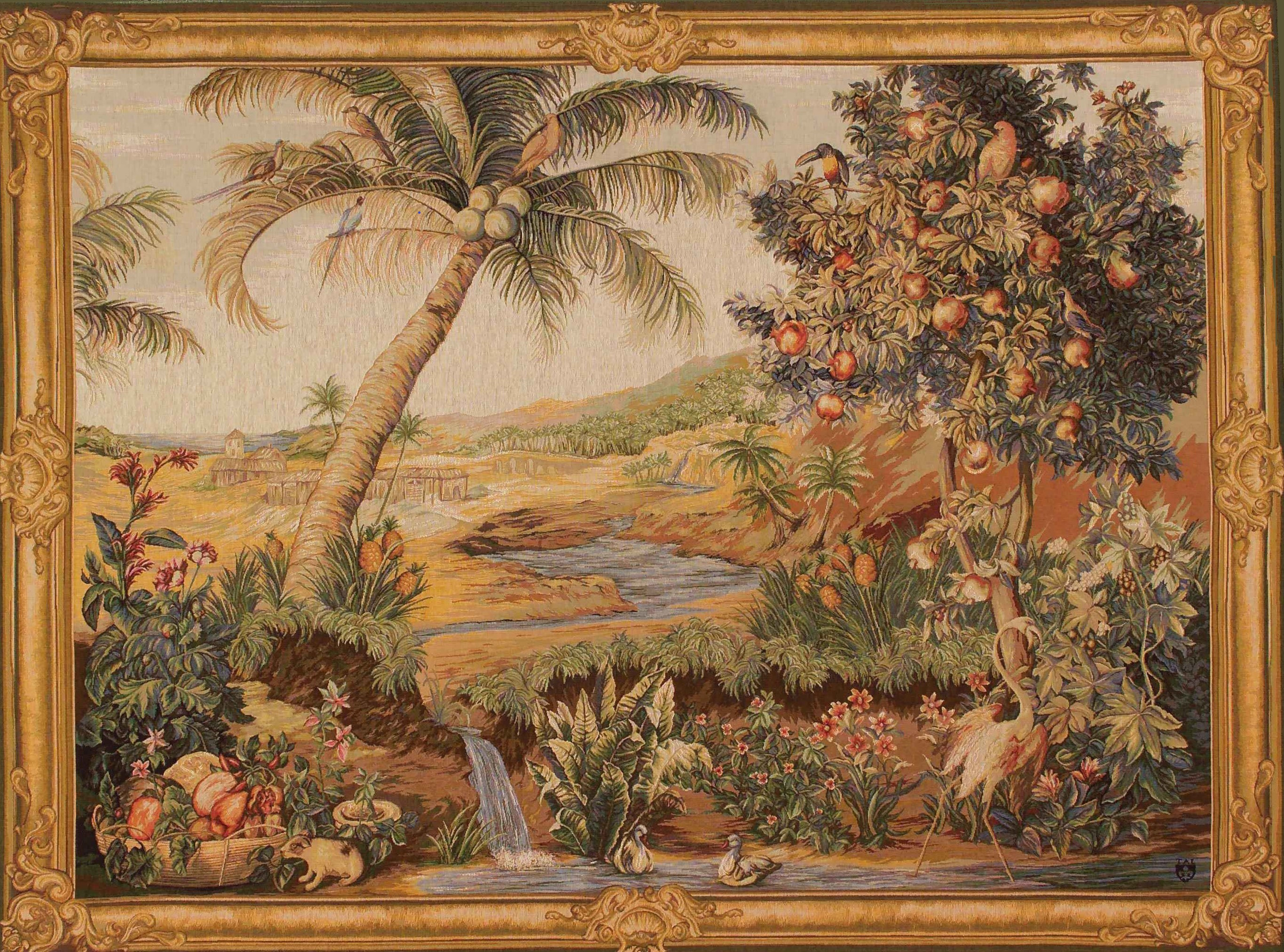Die Oase Horizontal Wandteppich | Größe: 110 x 150 cm