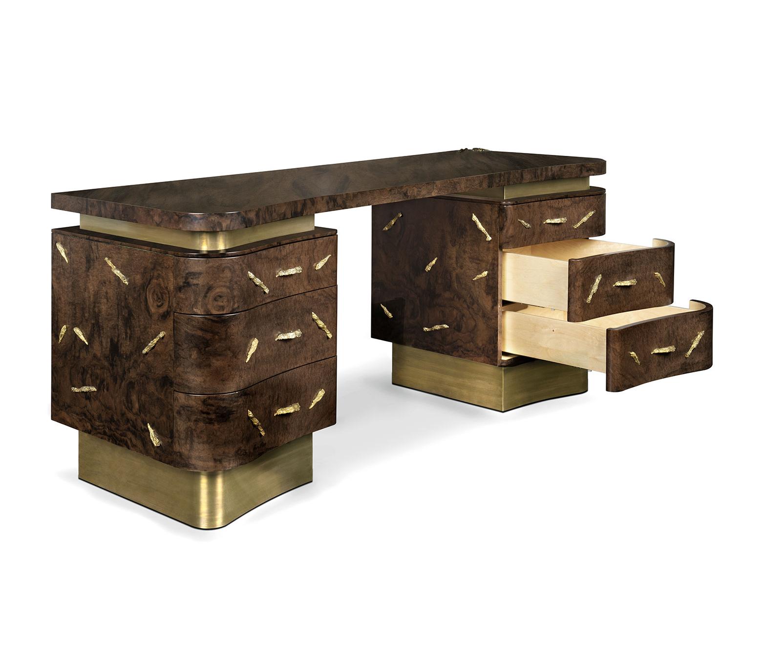 Designer-Holz-Schreibtisch