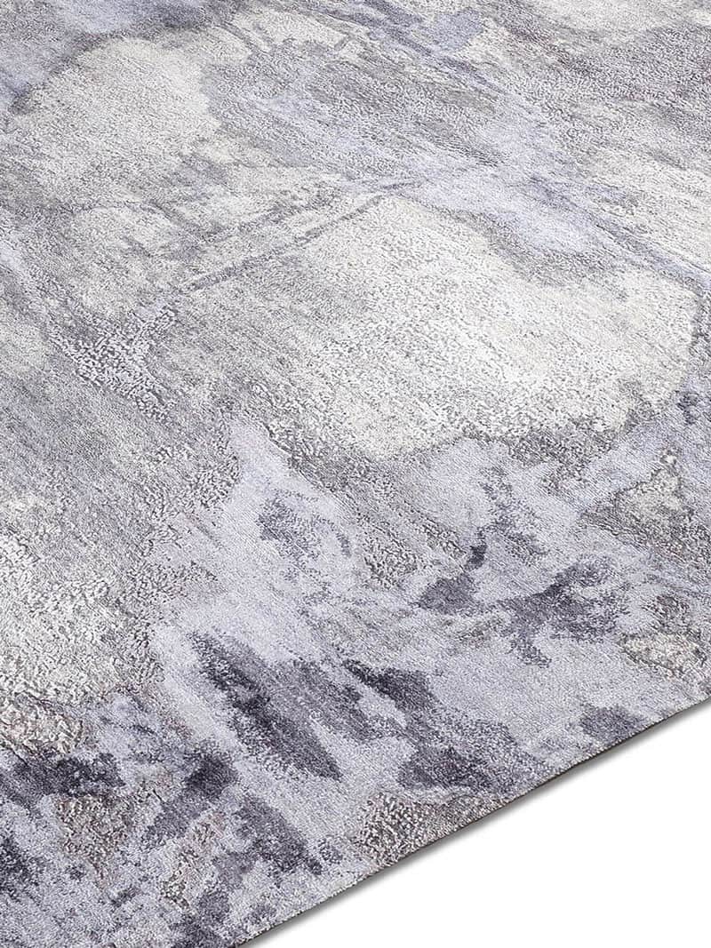 Grau auf Hellgrau Teppich | Größe: 300 x 400 cm
