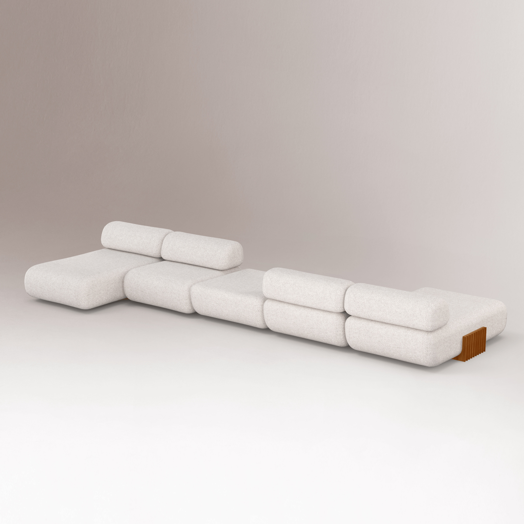 Carmel Wood Modulares Sofa