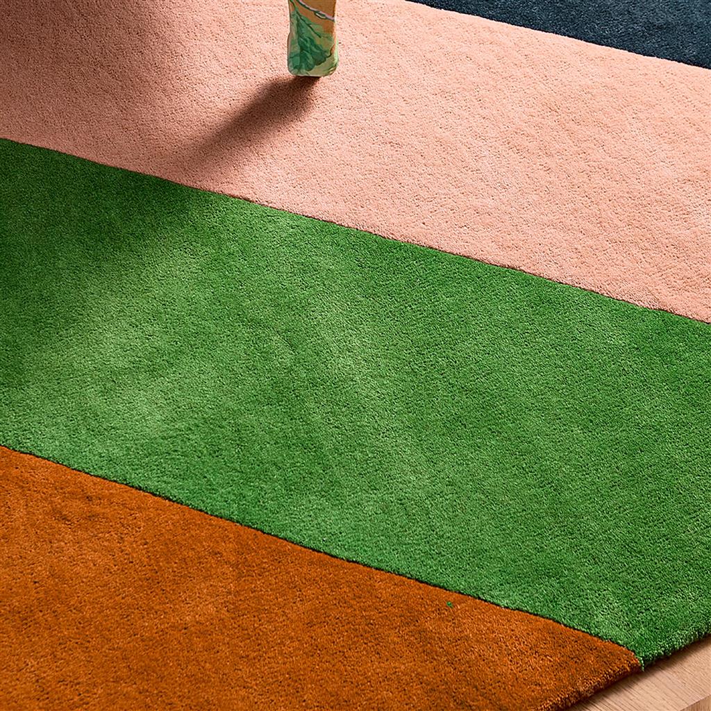 Sherbet Stripe Emerald/Amber Teppich | Größe: 170 x 240 cm