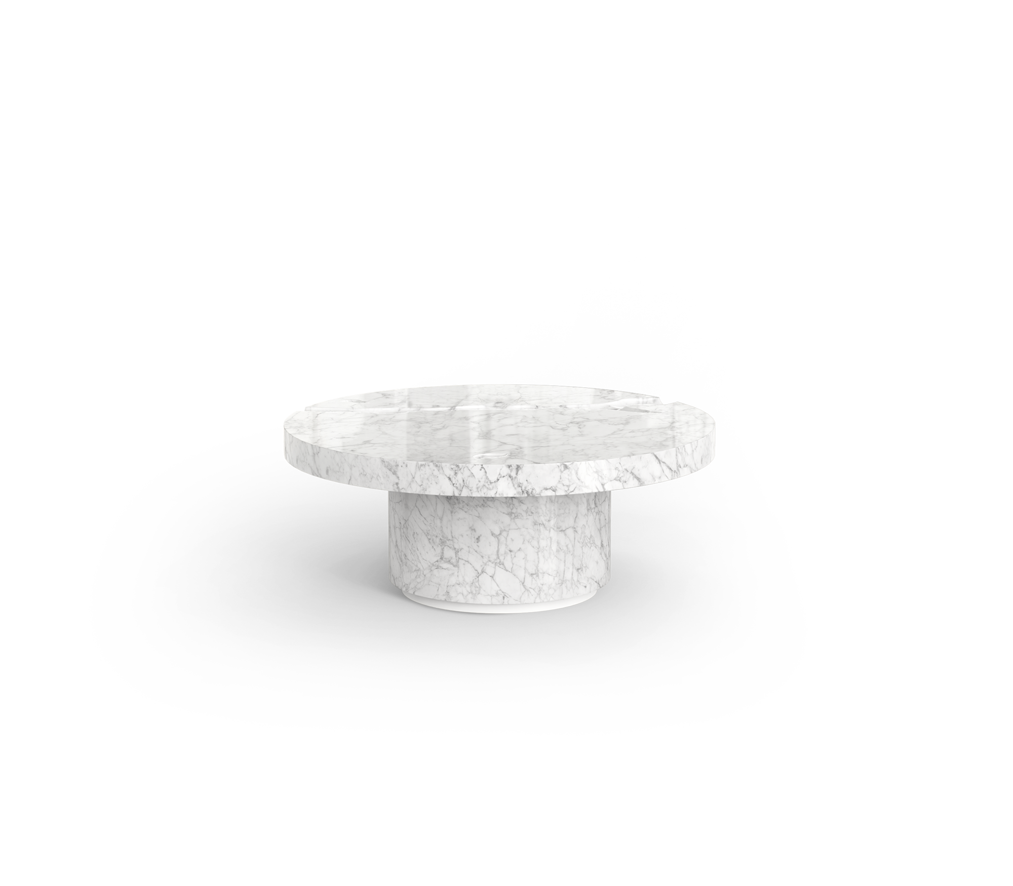 Dominion Carrara Marmor 3‑teiliges Mitteltisch‑Set