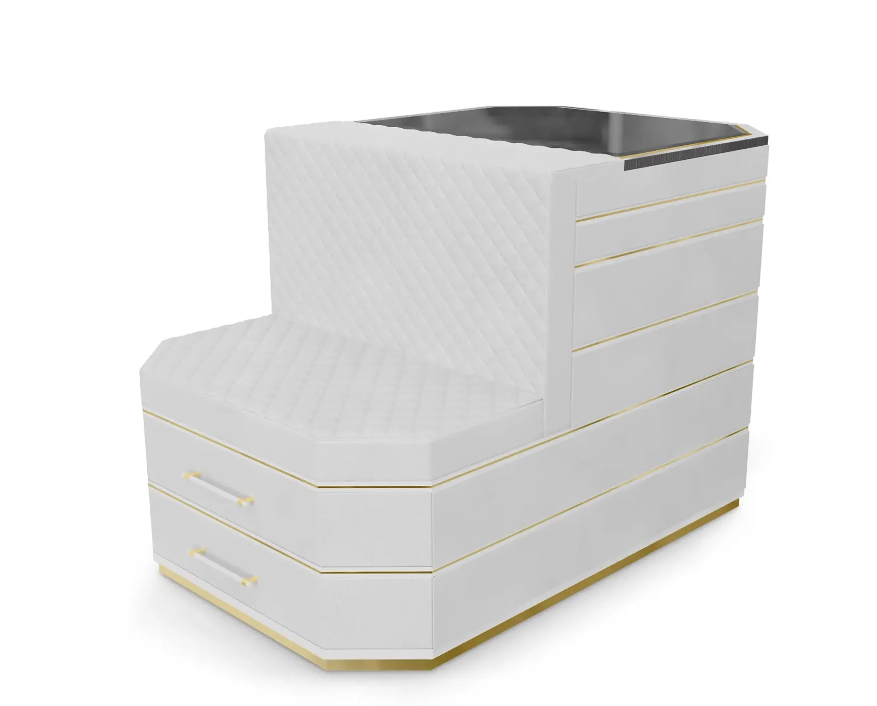 Cadence Graue Insel‑Schrank