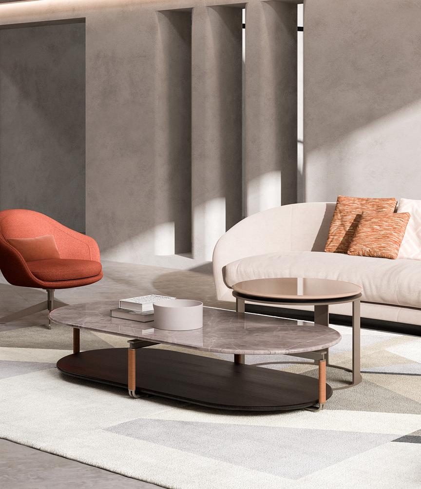 York Marmor‑Couchtisch | Dimensions: B 164 cm