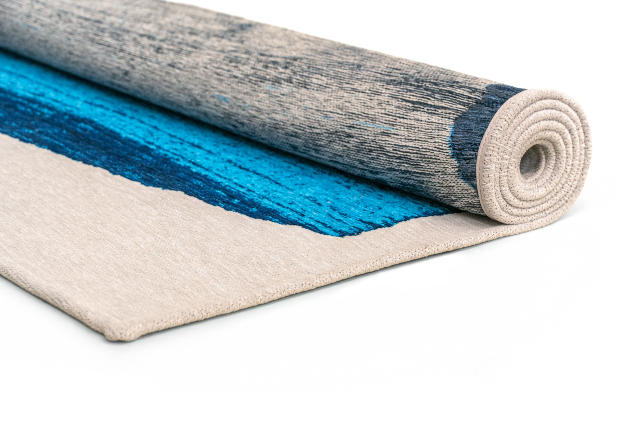 Brush Diva Blue Teppich | Größe: 140 × 200 cm