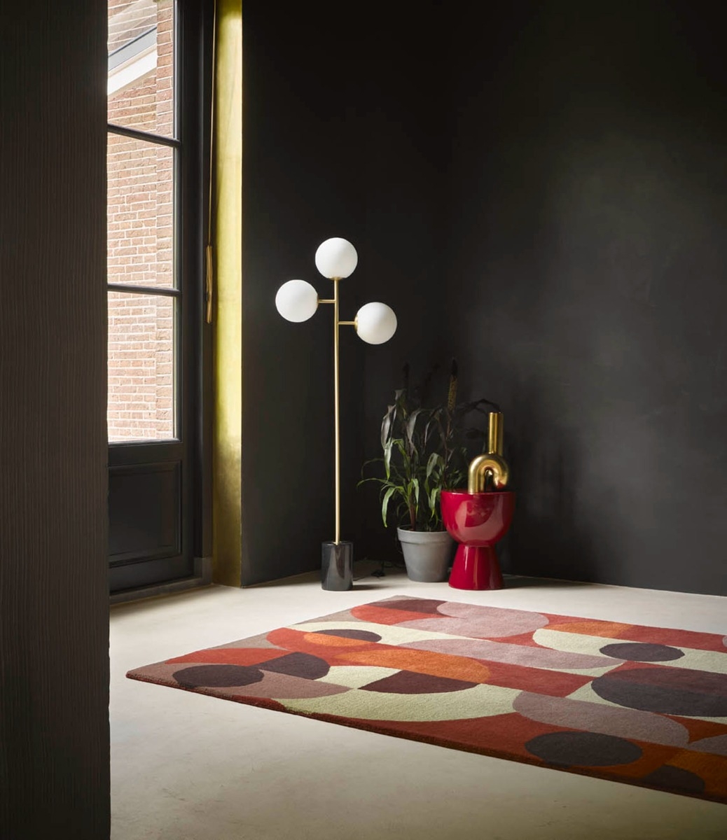 Decor Cosmo Red Pale Green 95203 Teppich | Größe: 160 x 230 cm