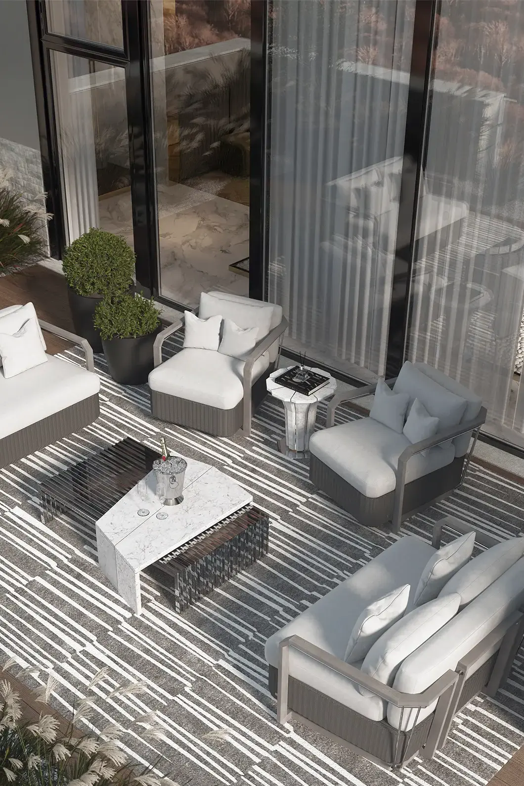 Monarch Garten‑Couchtisch - 5