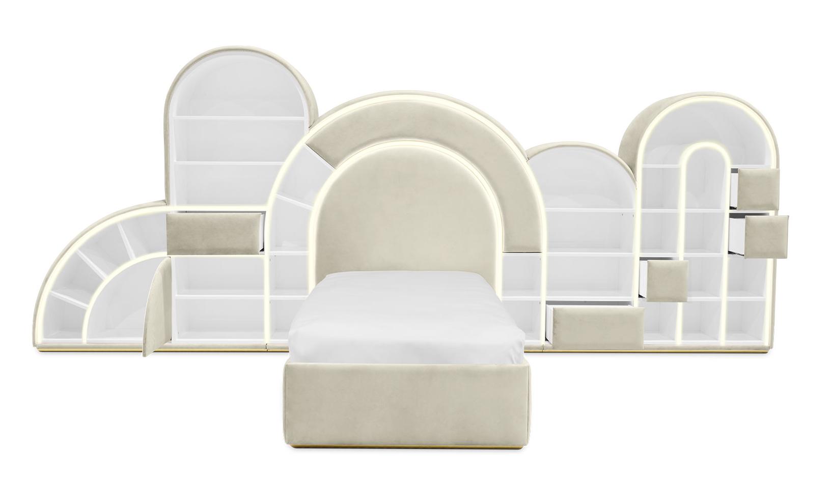 Bubblegum Marshmallow cremefarbes Kinderbett