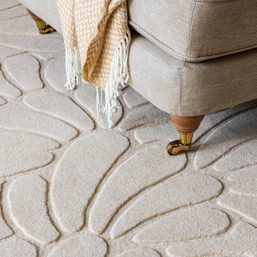 Coleby Petals Ivory Cream Teppich | Größe: 250 x 350 cm