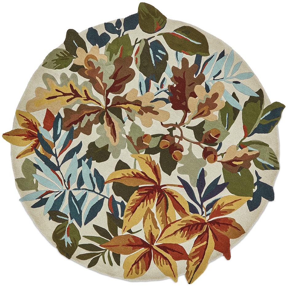 Robin's Wood Rotbraun 146501 Runder Teppich | Größe: Ø 150 cm