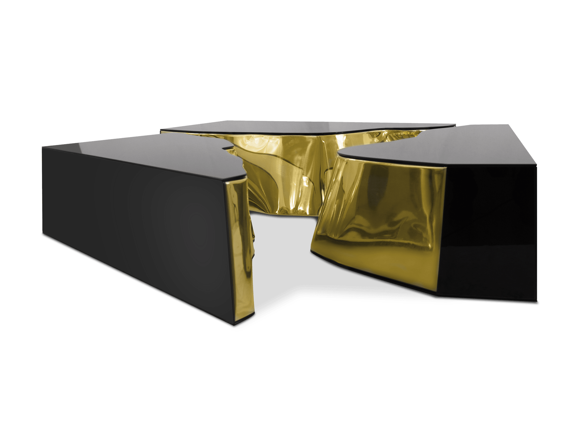 Fissure Schwarz‑Gold Mitteltisch