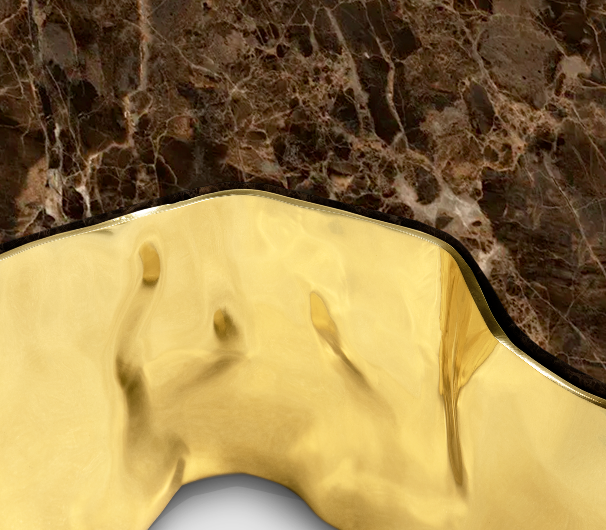 Paradise Braunstein‑Tisch | Dimensions: B 138 x T 95 x H 36 cm