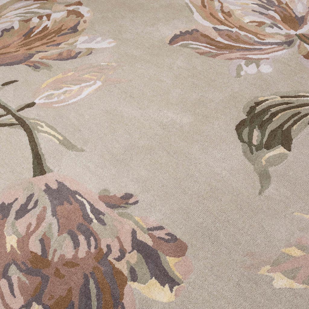 Gosford Natural/Sage Green Round Teppich | Größe: Ø 200 cm