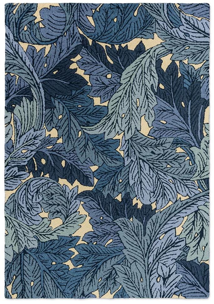 Acanthus Indigo Outdoor-Teppich | Größe: 140 x 200 cm