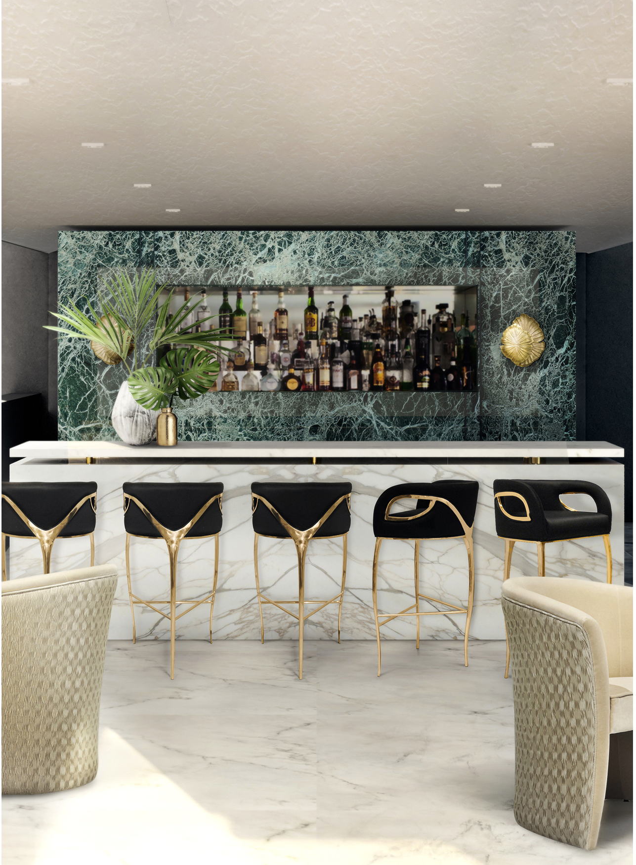 Chandra Luxe Barhocker