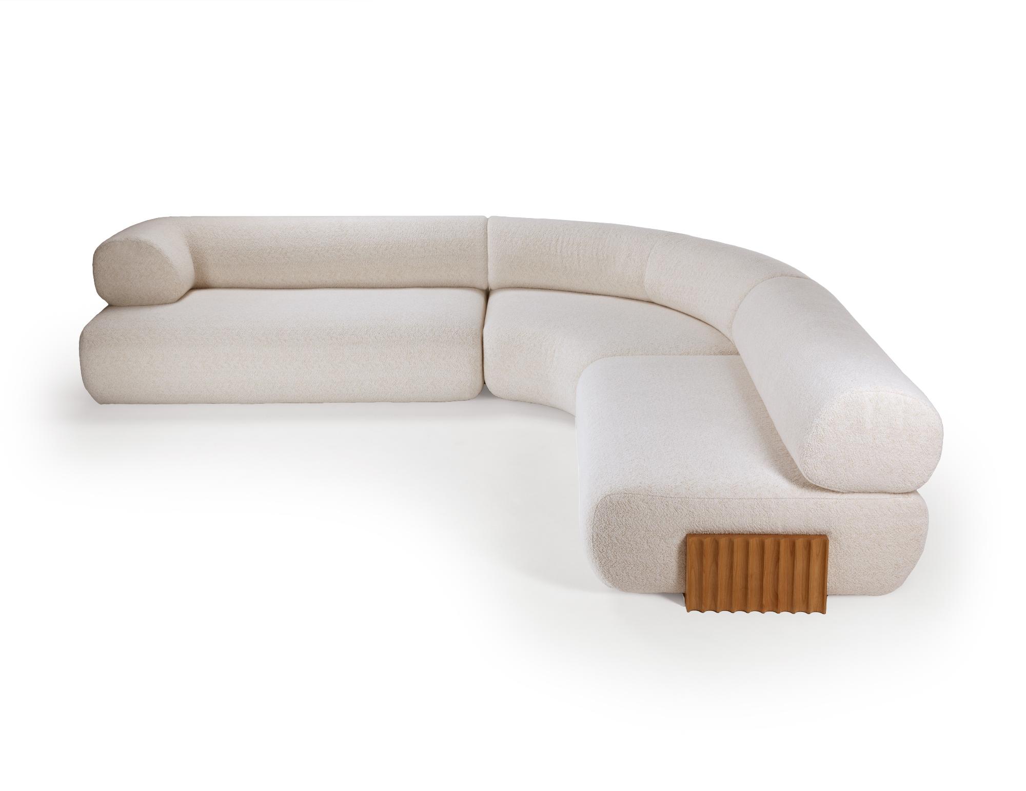 Carmel Wood Modulares Sofa