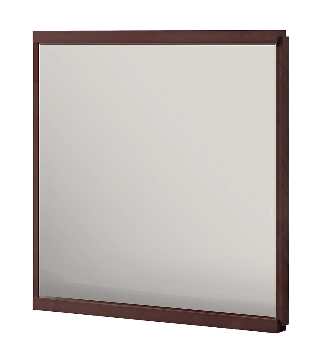 Holzrahmen quadratischer Wandspiegel