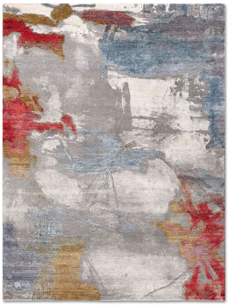 Original auf Hellgrau Teppich | Größe: 250 x 300 cm