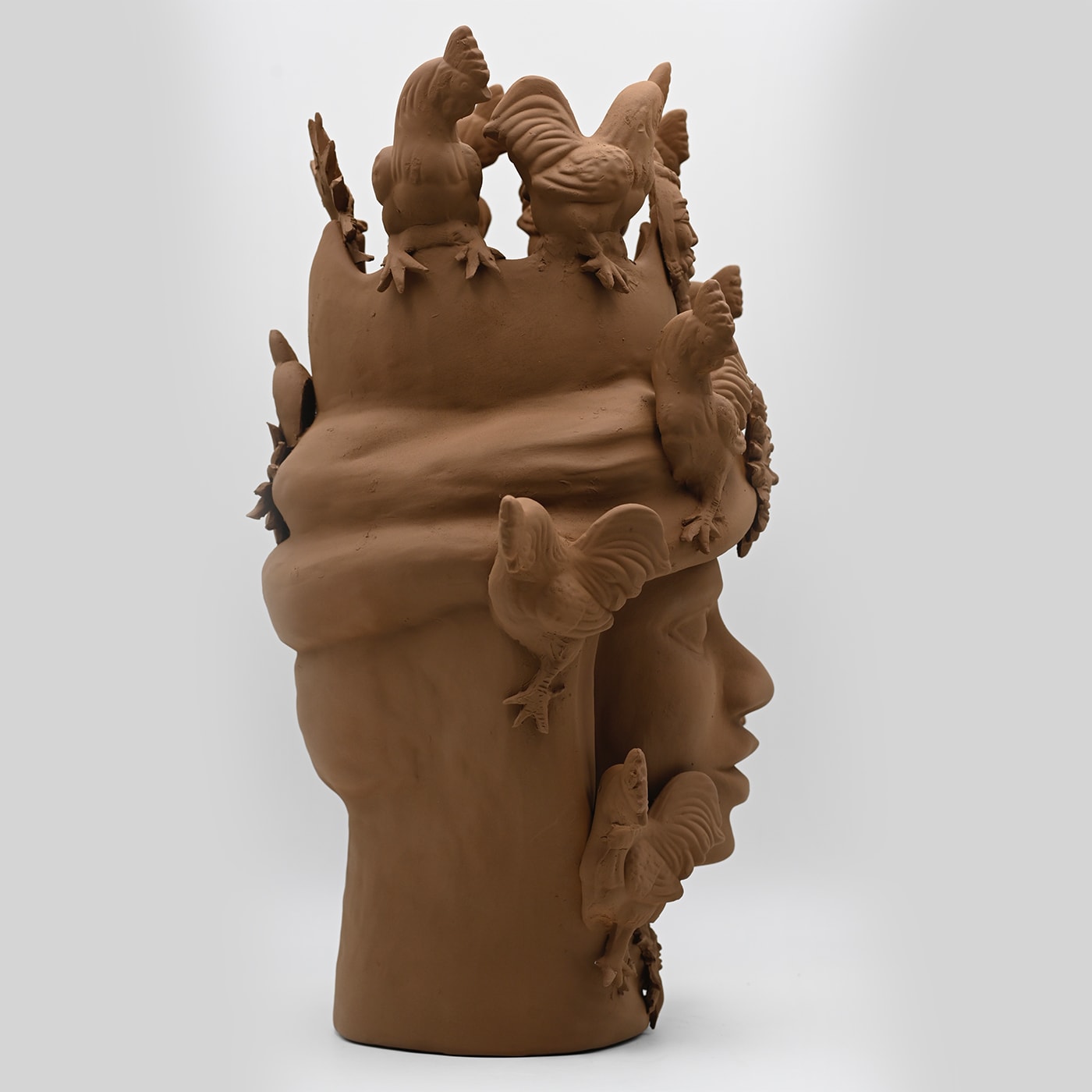 Maure‑Kopf exquisite Skulptur