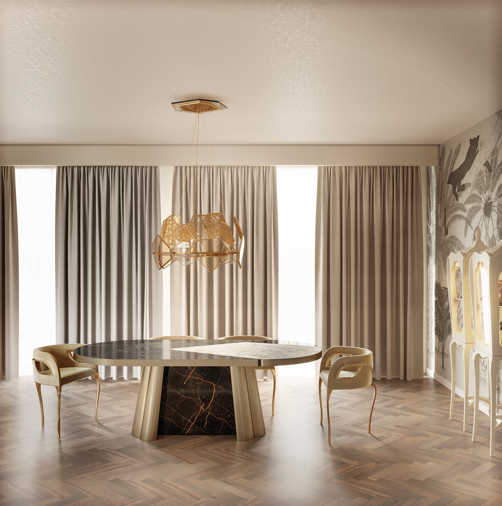 Chandra Luxe Akzentstuhl