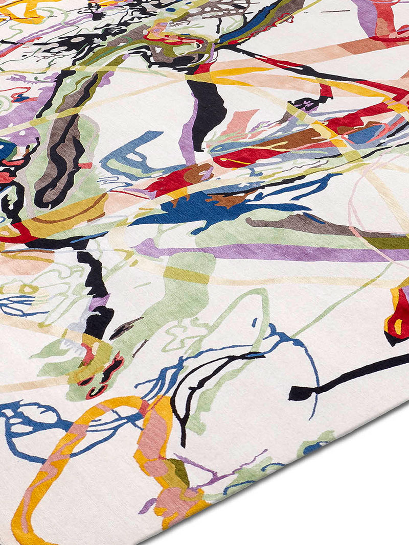 Dragonman Original auf Weiß Teppich