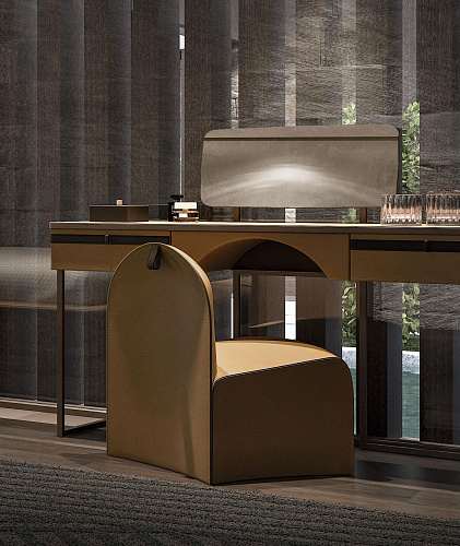 Starlight Schminktisch mit Pouf